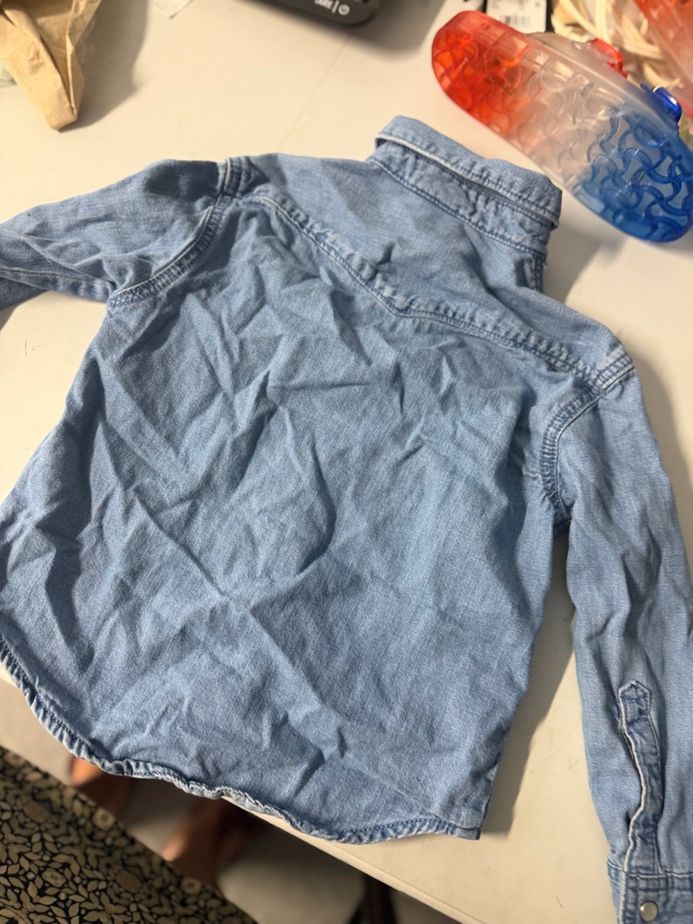 kids, denim cat and Jack shirt- Casual Button-UpXs 4/5 nwot